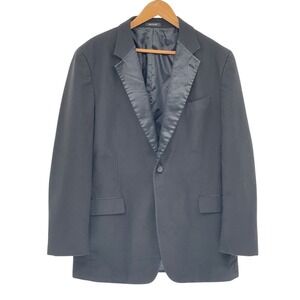 First Nighter Blazer Tuxedo Jacket Suit Coat Men Size 44‎ L Black